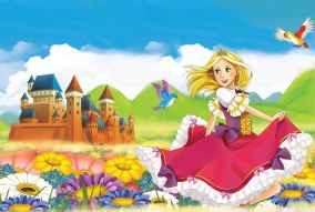 Фреска Принцесса и замок