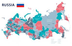 Фотообои карта россии