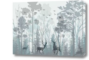 Картина Рисованный лес
